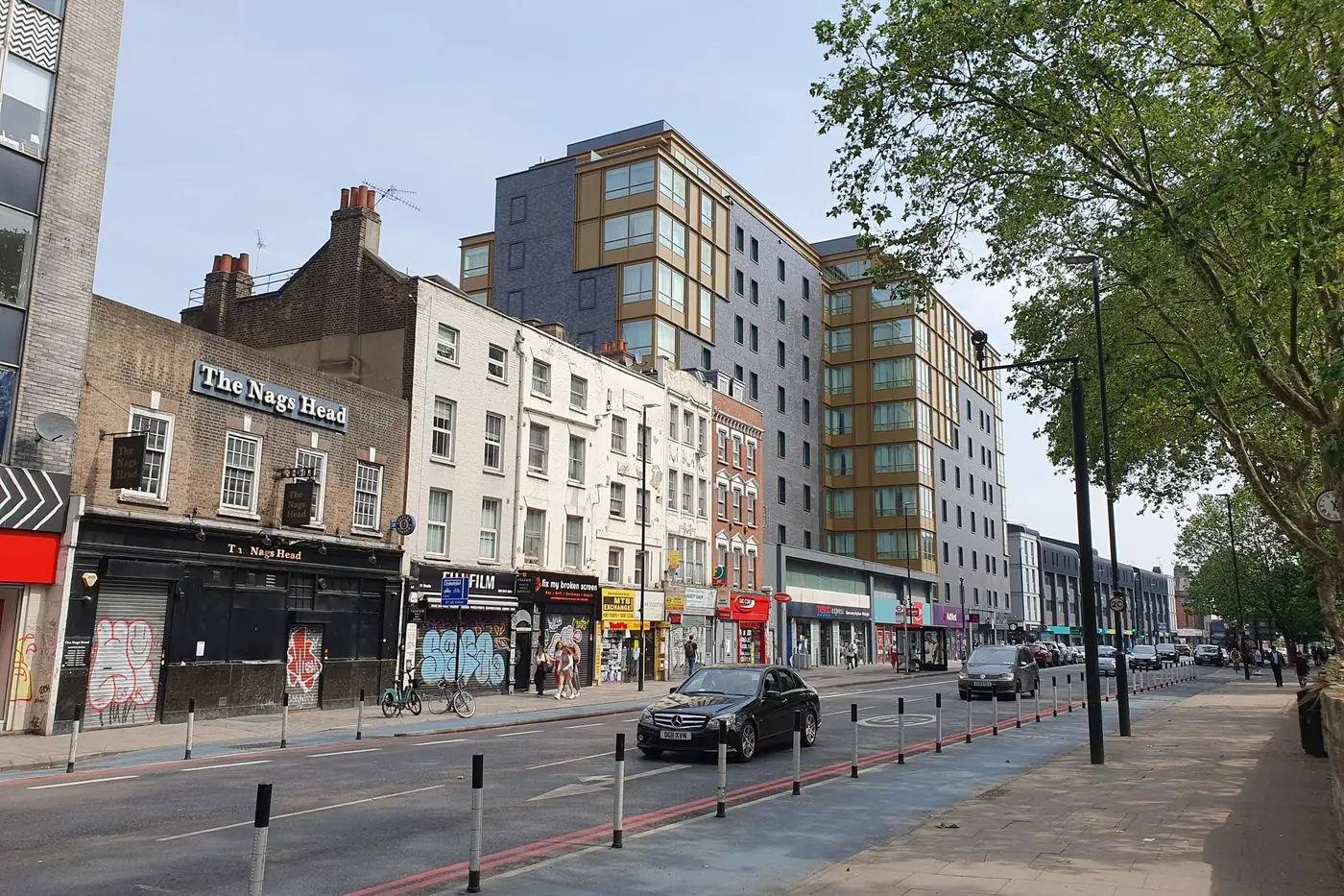 A street view along Whitechapel Road in east London, where the clinic is based.